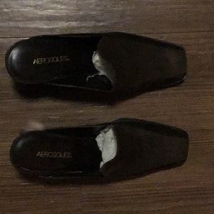 Brown “Suede/Leather” Aerosoles Sling Backs. Size 9.